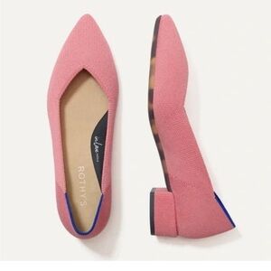 NWOT Rothy’s High Point low‎ heels in tulip pink
size 5.5